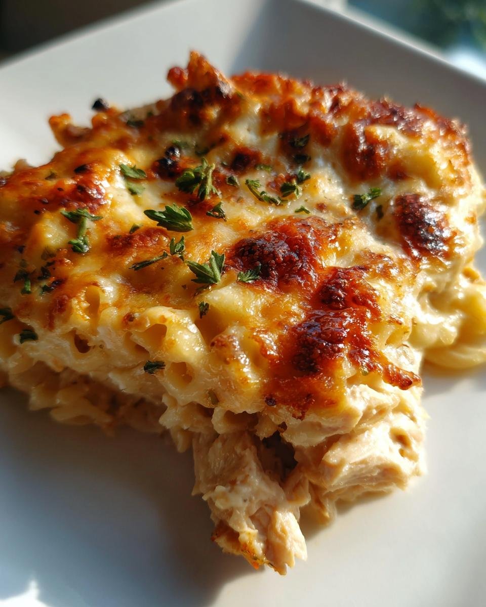 Dump-and-Bake Chicken Alfredo Casserole - detail 1