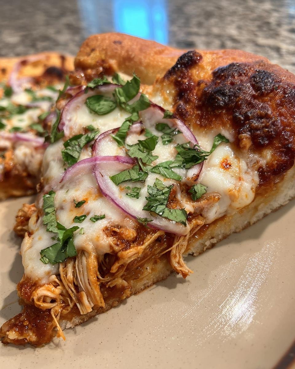 Father's Day Grilled BBQ Chicken Pizza - detail 1