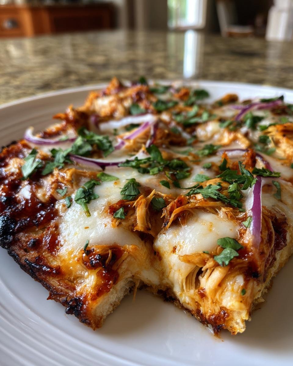 Father's Day Grilled BBQ Chicken Pizza - detail 3