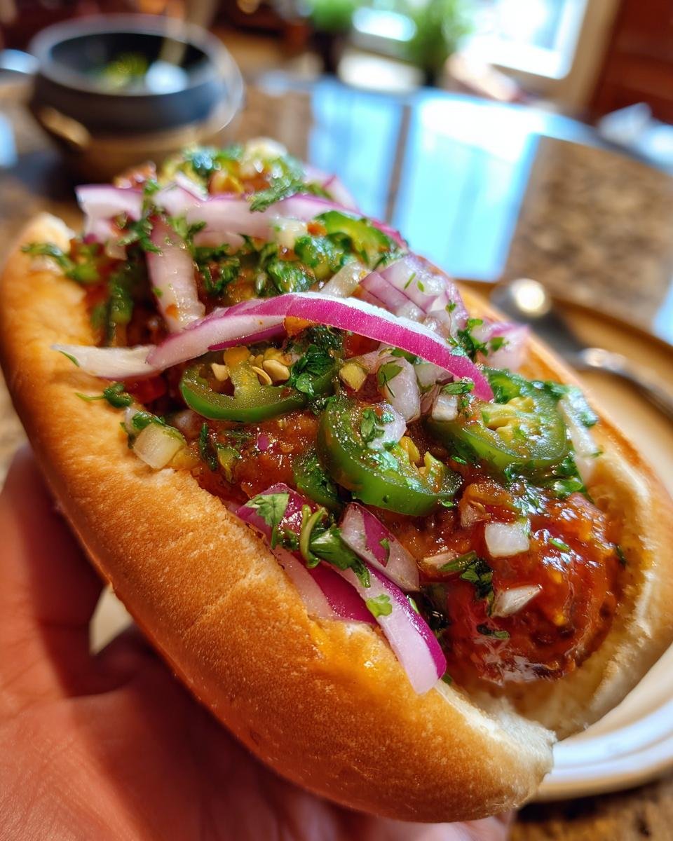 Firecracker Hot Dogs with Spicy Relish - detail 3