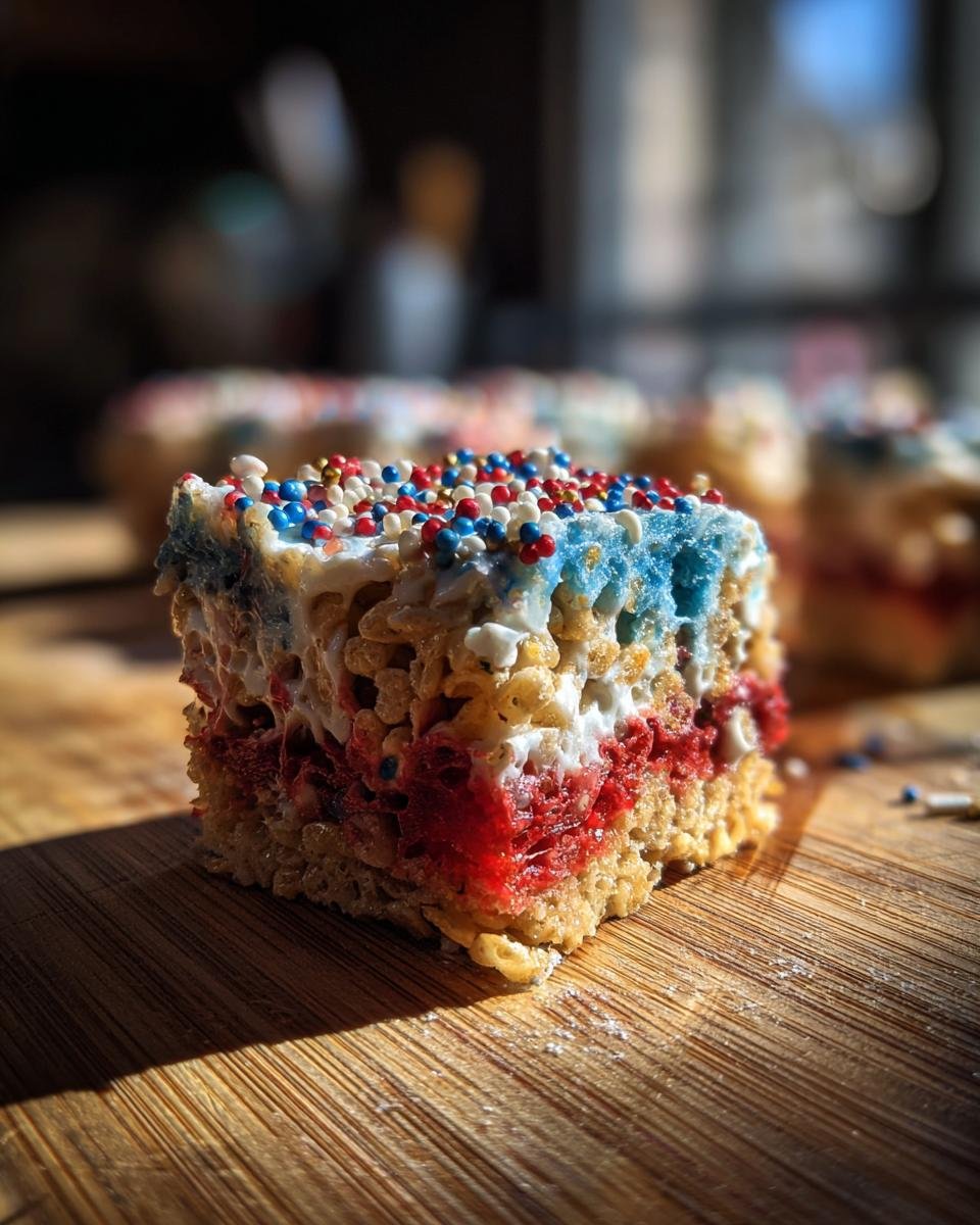 Firecracker Rice Krispie Treats - detail 1