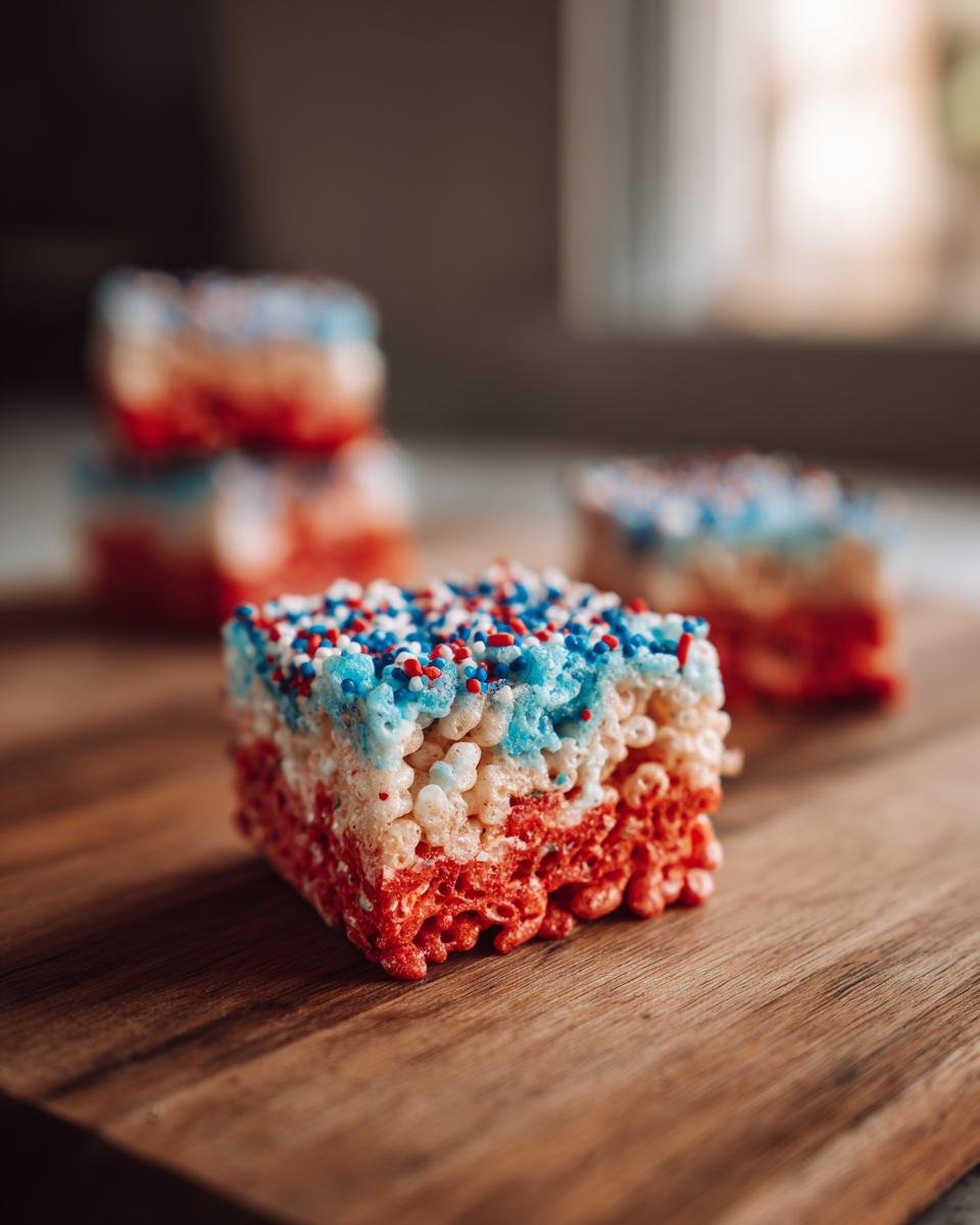 Firecracker Rice Krispie Treats - detail 2