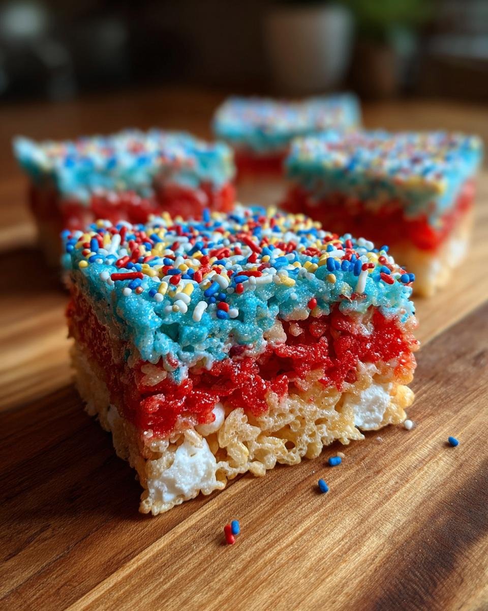 Firecracker Rice Krispie Treats - detail 3