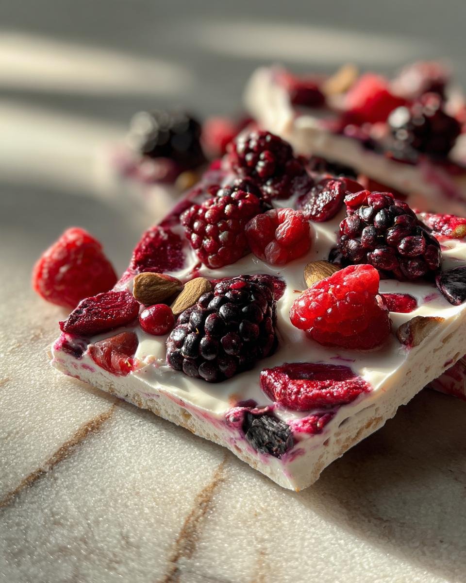 Frozen Greek Yogurt Berry Bark - detail 2