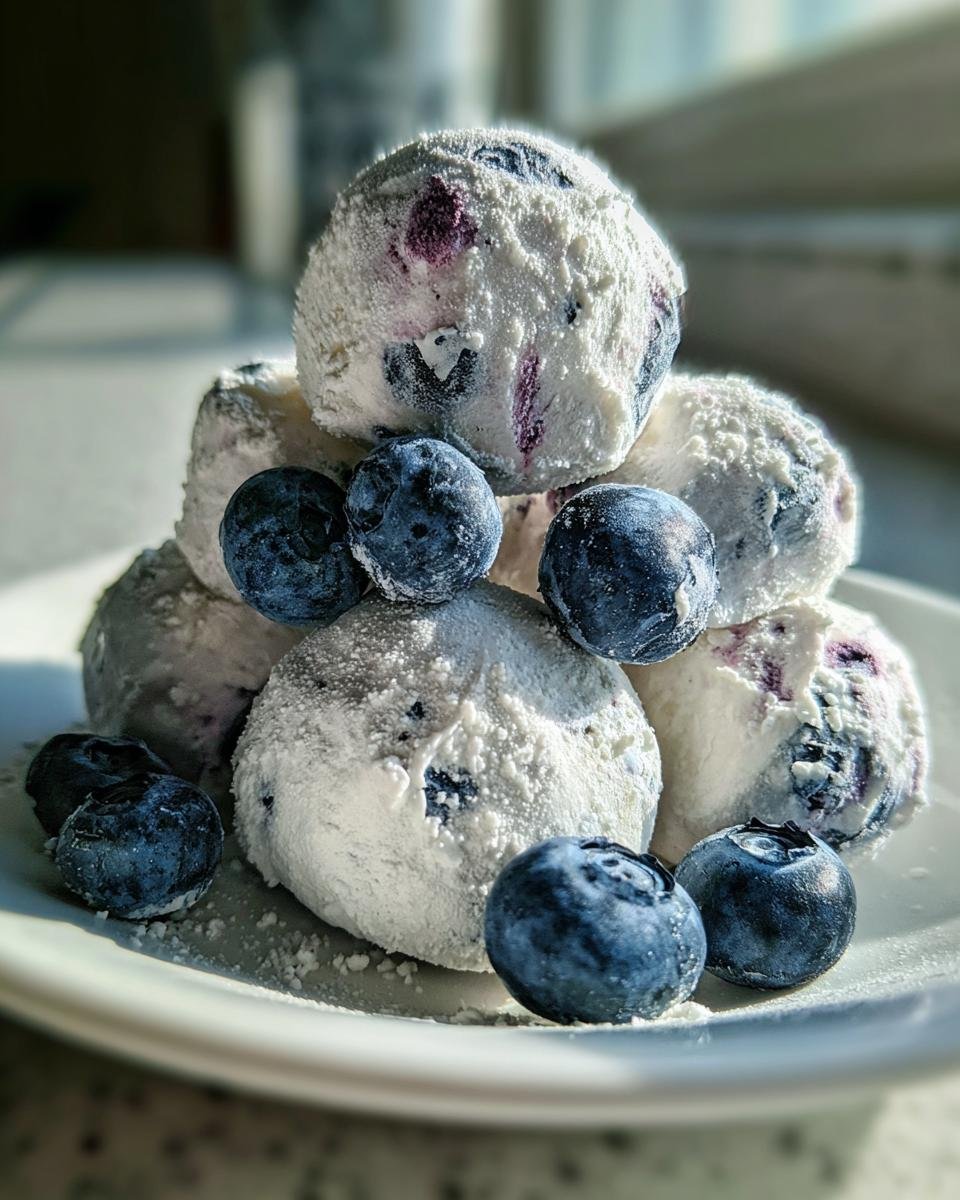 Frozen Yogurt-Dipped Blueberries - detail 3