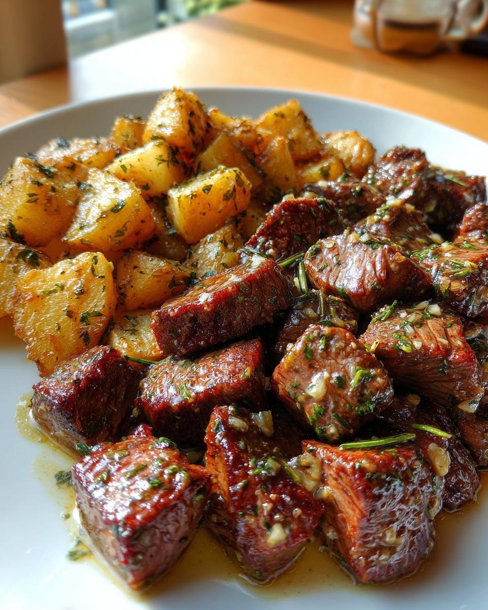Garlic Butter Steak Bites & Potatoes - detail 1
