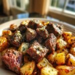Garlic Butter Steak Bites & Potatoes