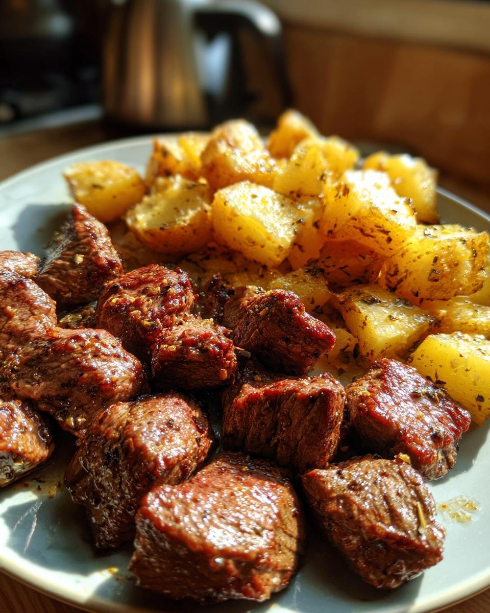 Garlic Butter Steak Bites & Potatoes - detail 4