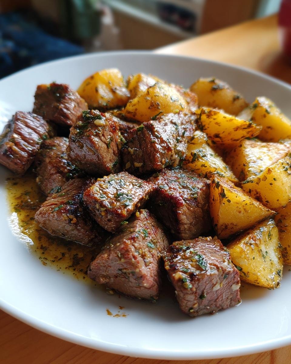 Garlic Butter Steak Bites & Potatoes - detail 5