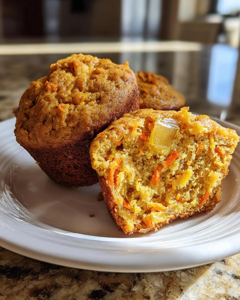 Hawaiian Pineapple and Carrot Muffins - detail 3