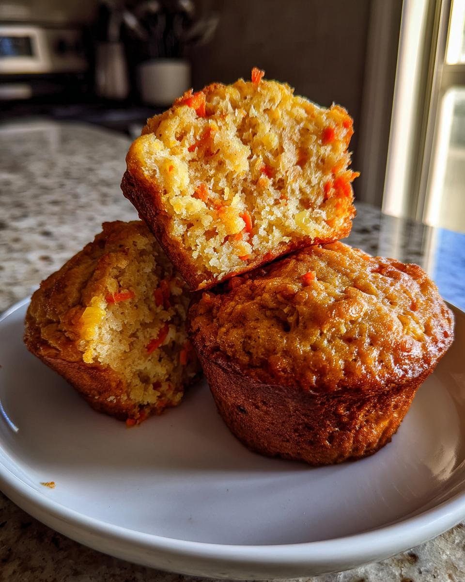 Hawaiian Pineapple and Carrot Muffins - detail 4