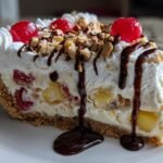 Heavenly No-Bake Banana Split Cheesecake