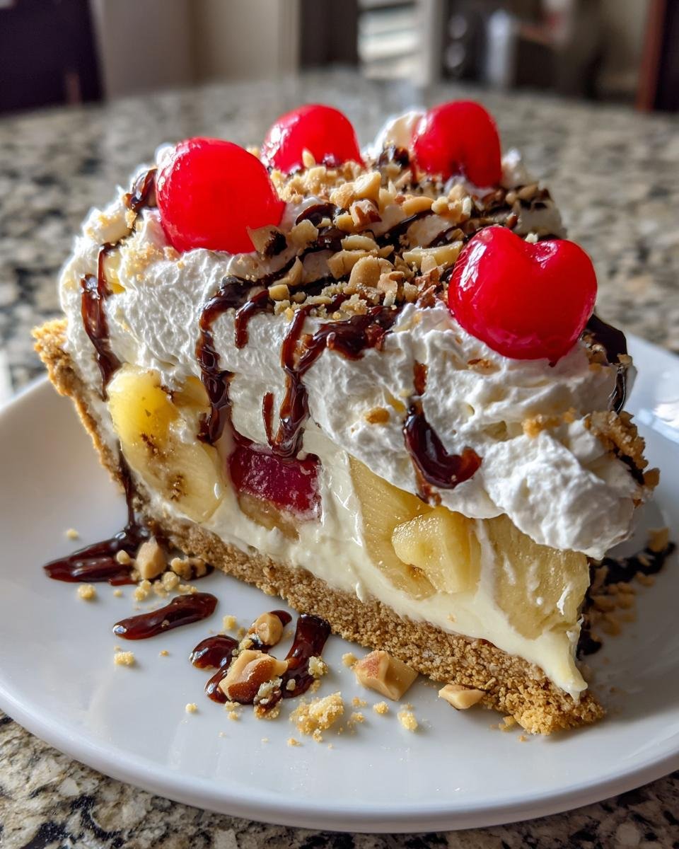 Heavenly No-Bake Banana Split Cheesecake - detail 2