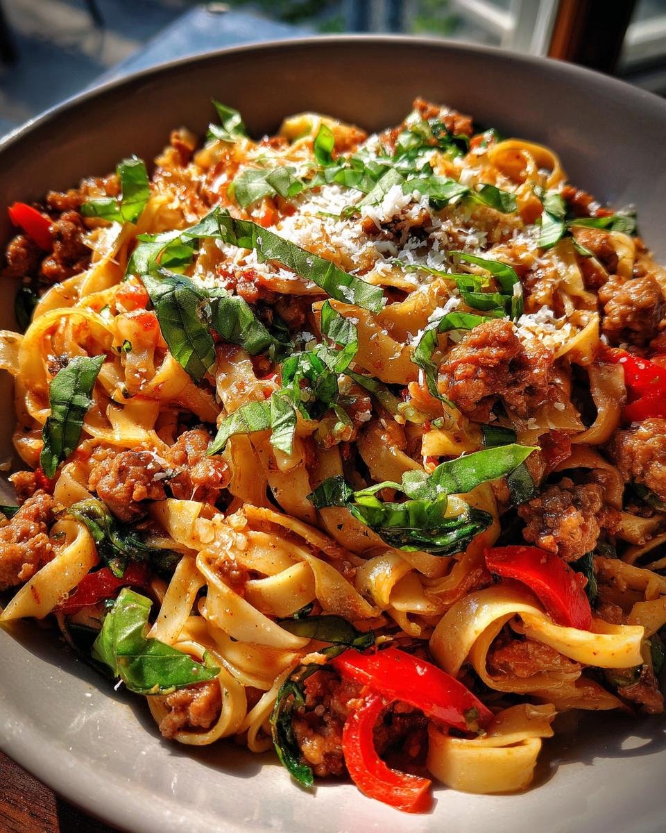 Italian Drunken Noodles - detail 1