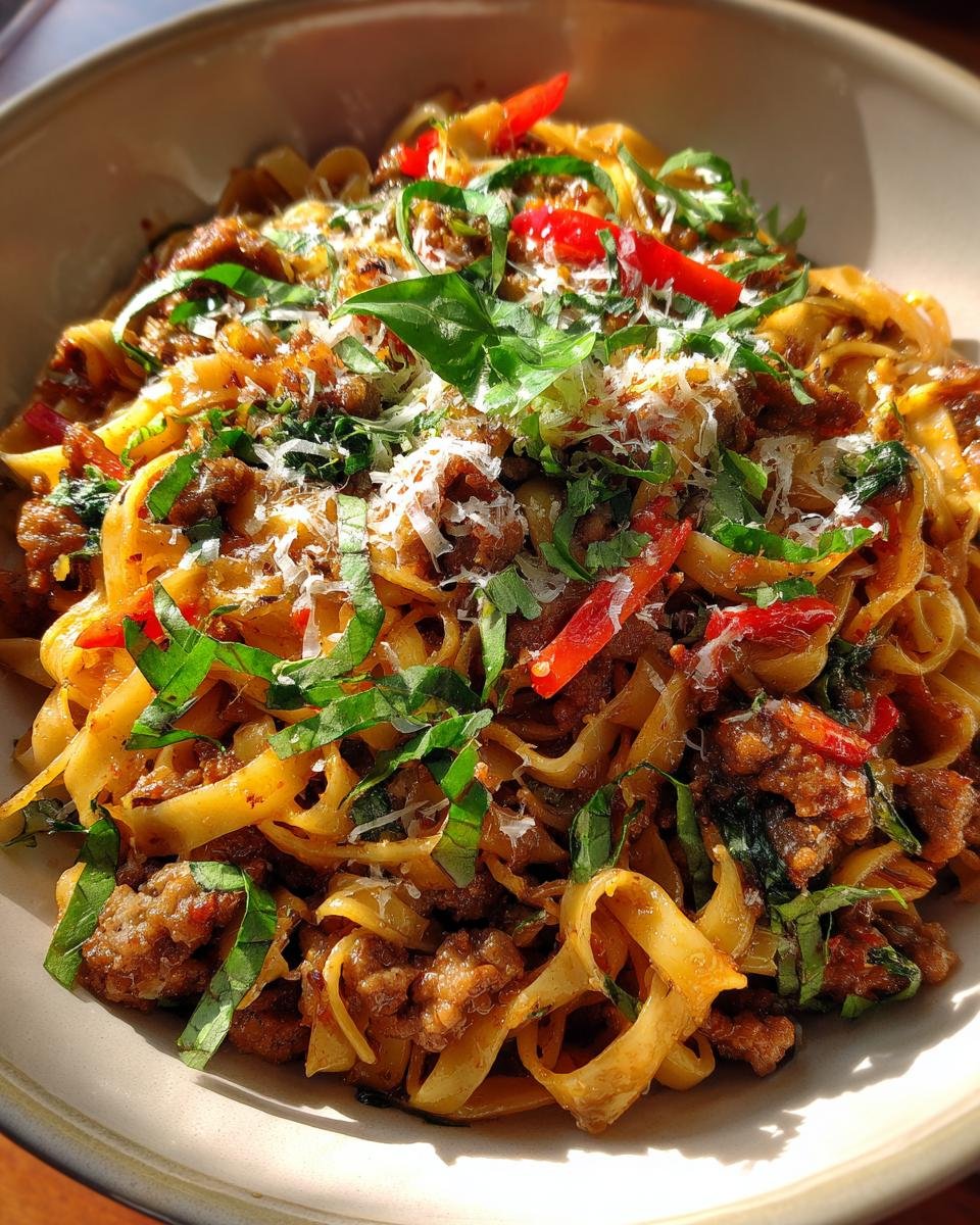Italian Drunken Noodles - detail 2
