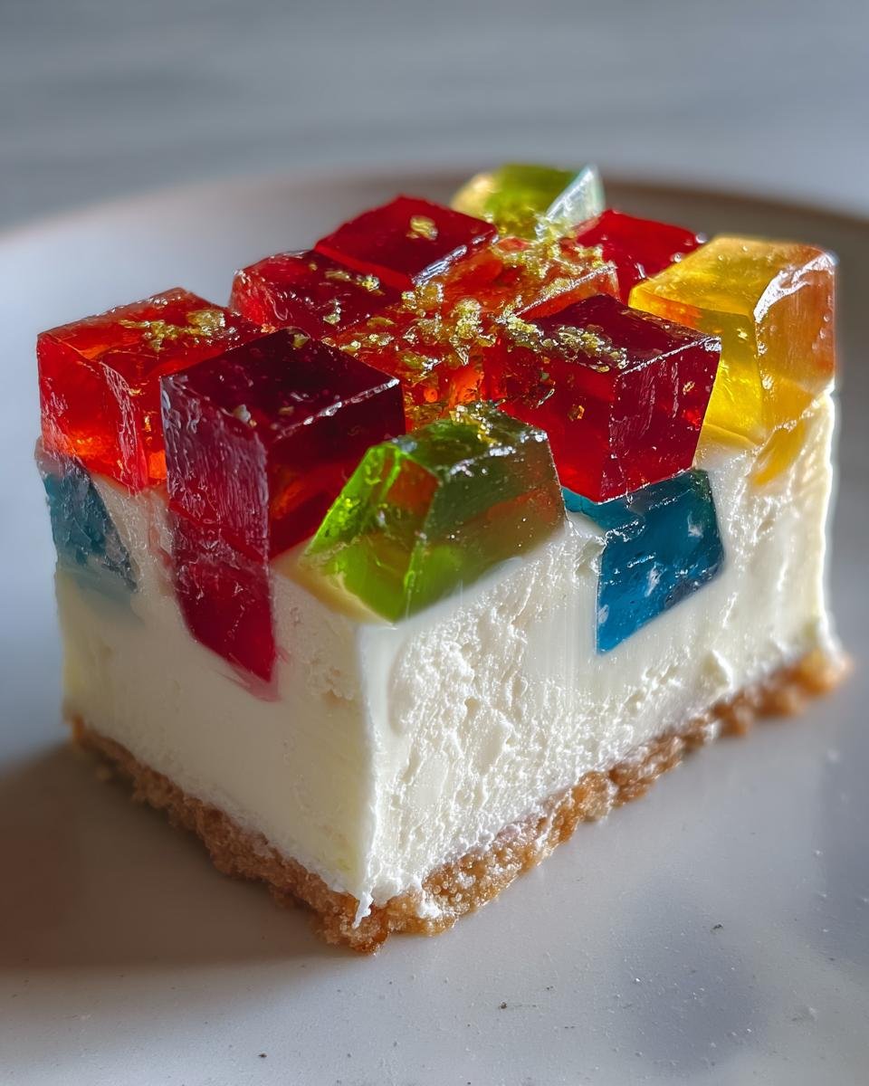 Mosaic Gelatin with Cream Cheese - detail 1