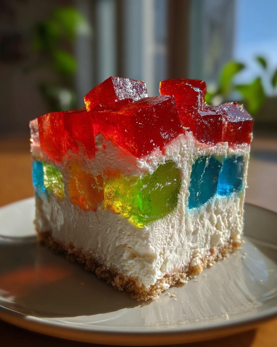 Mosaic Gelatin with Cream Cheese - detail 2