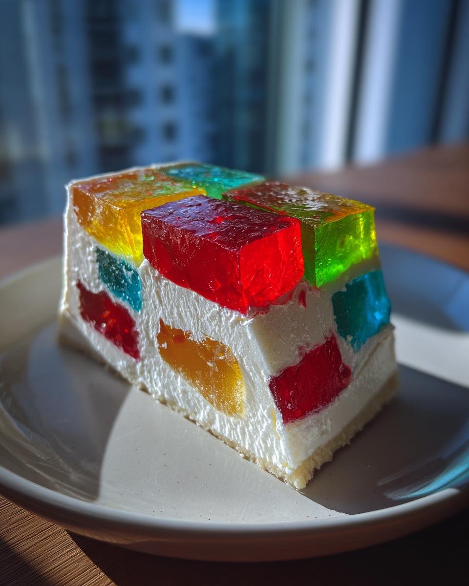 Mosaic Gelatin with Cream Cheese - detail 3