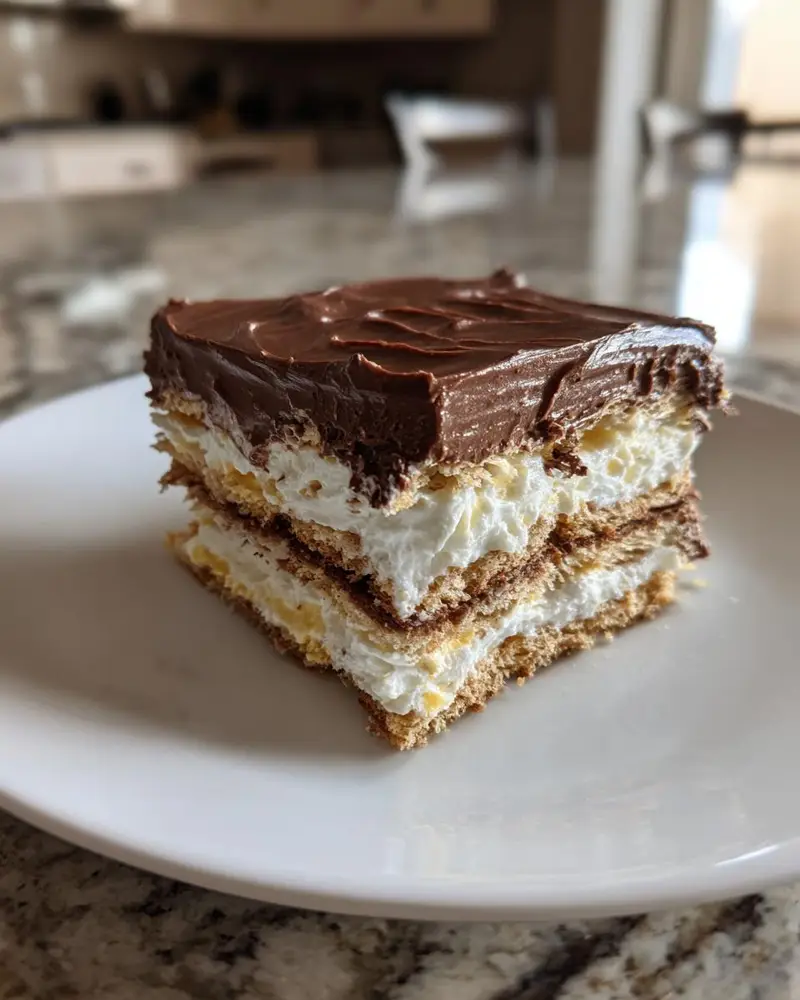 No Bake Chocolate Eclair Cake - detail 1