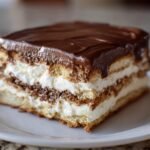 No Bake Chocolate Eclair Cake