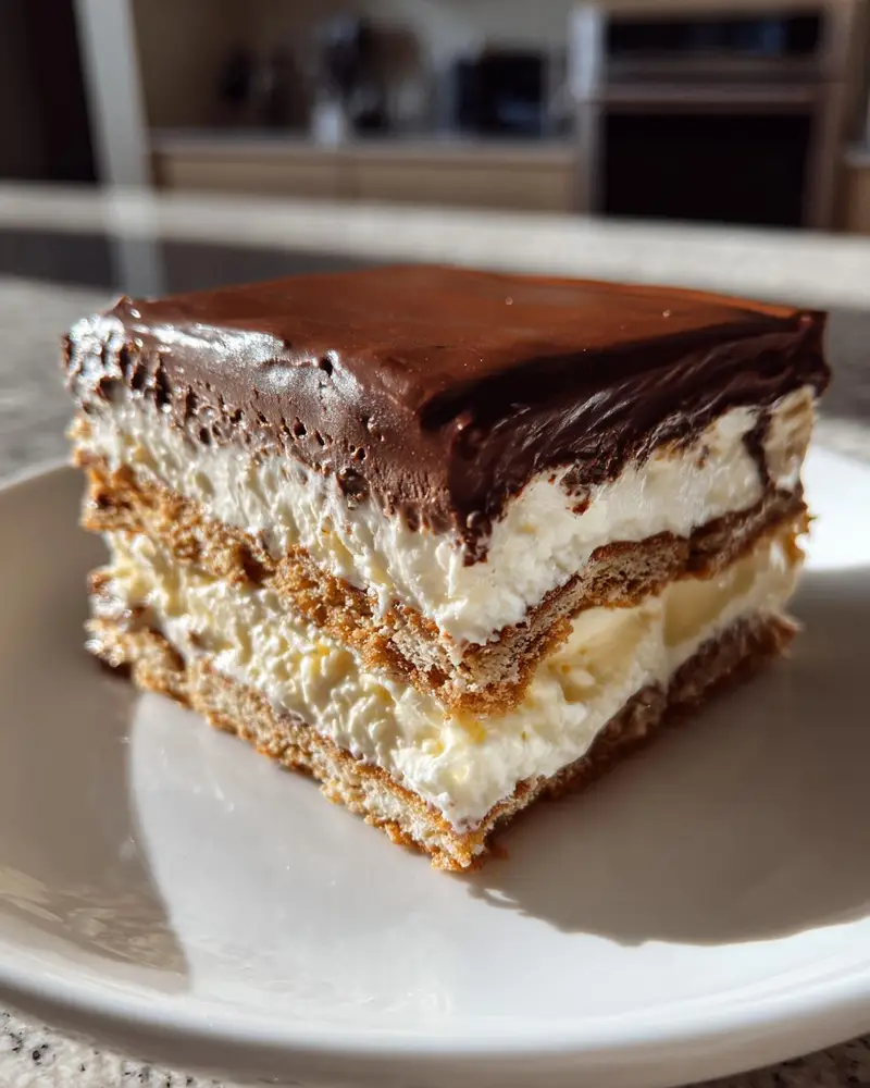 No Bake Chocolate Eclair Cake - detail 2