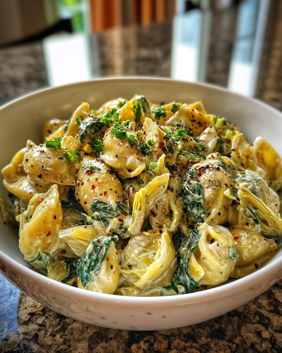 One-Pot Spinach Artichoke Pasta - detail 1