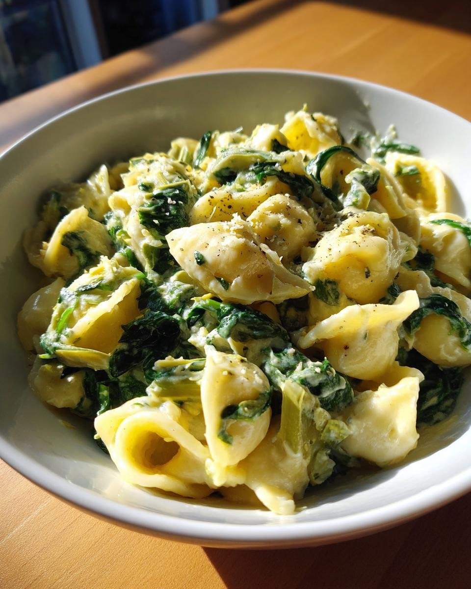 One-Pot Spinach Artichoke Pasta - detail 5