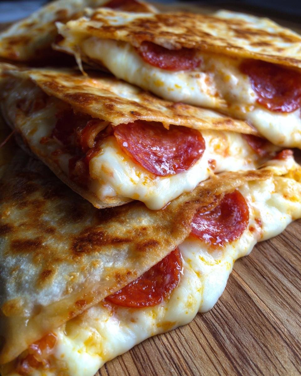 Pepperoni Pizza Quesadillas - detail 2
