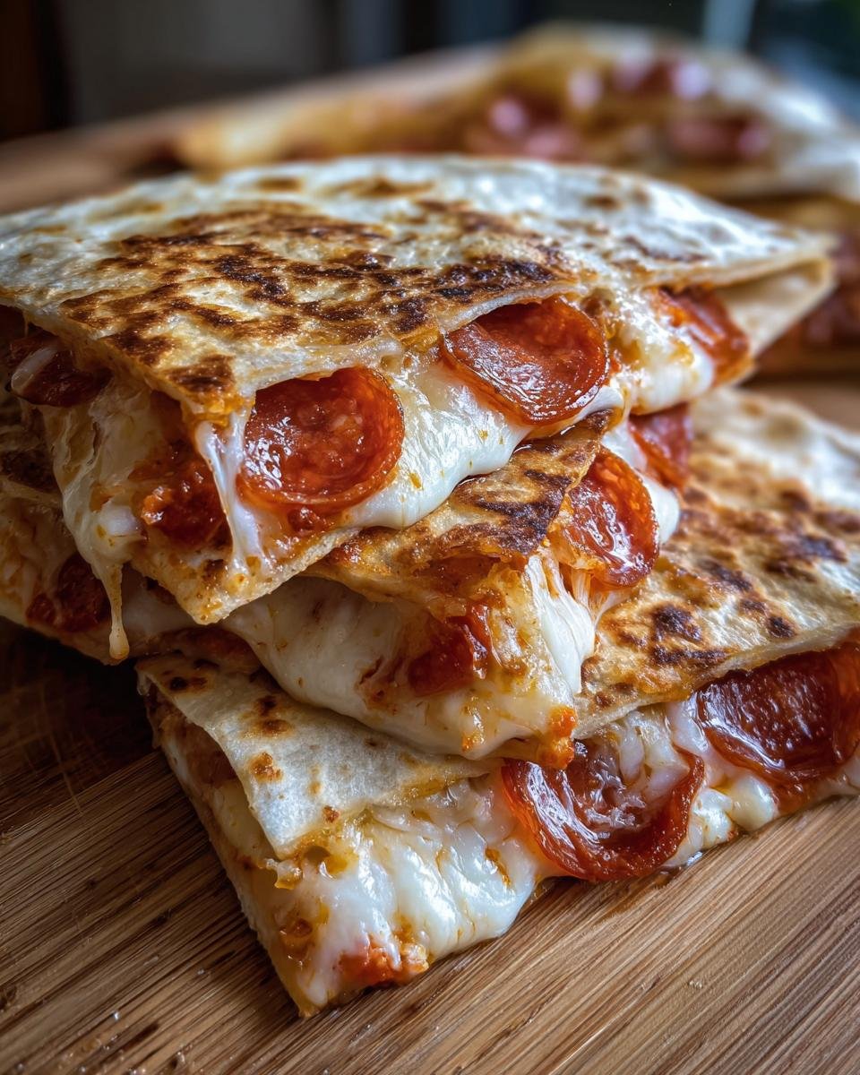 Pepperoni Pizza Quesadillas - detail 3