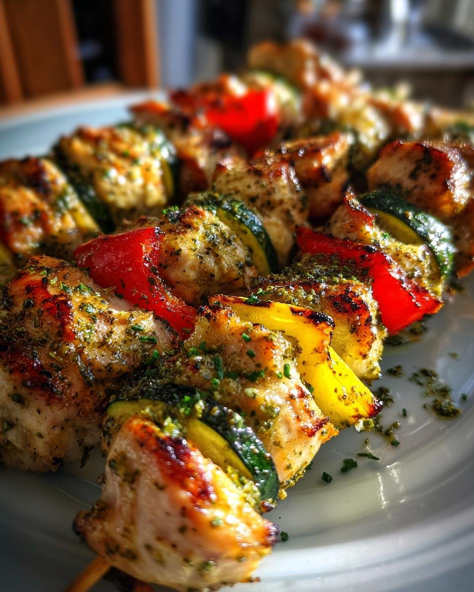 Pesto Grilled Chicken Kabobs - detail 2