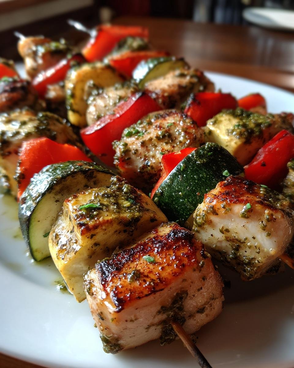 Pesto Grilled Chicken Kabobs - detail 3