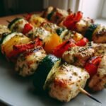 Pesto Grilled Chicken Kabobs