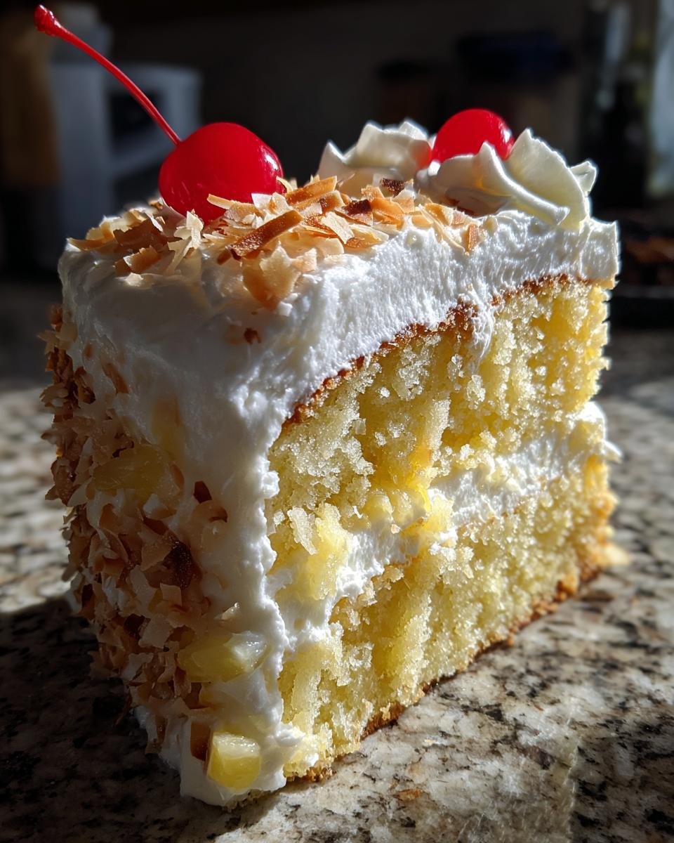 Pina Colada Cake - detail 1