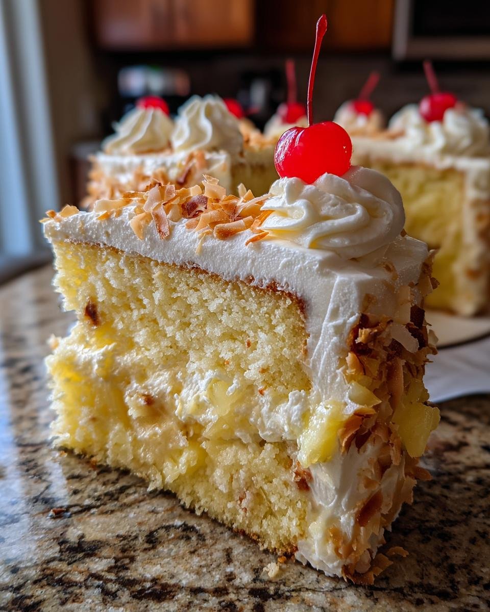 Pina Colada Cake - detail 2