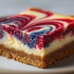 Red, White & Blue Cheesecake Bars