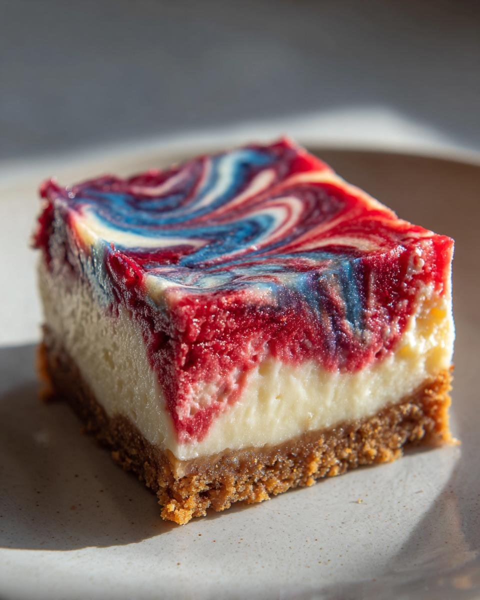 Red, White & Blue Cheesecake Bars - detail 2