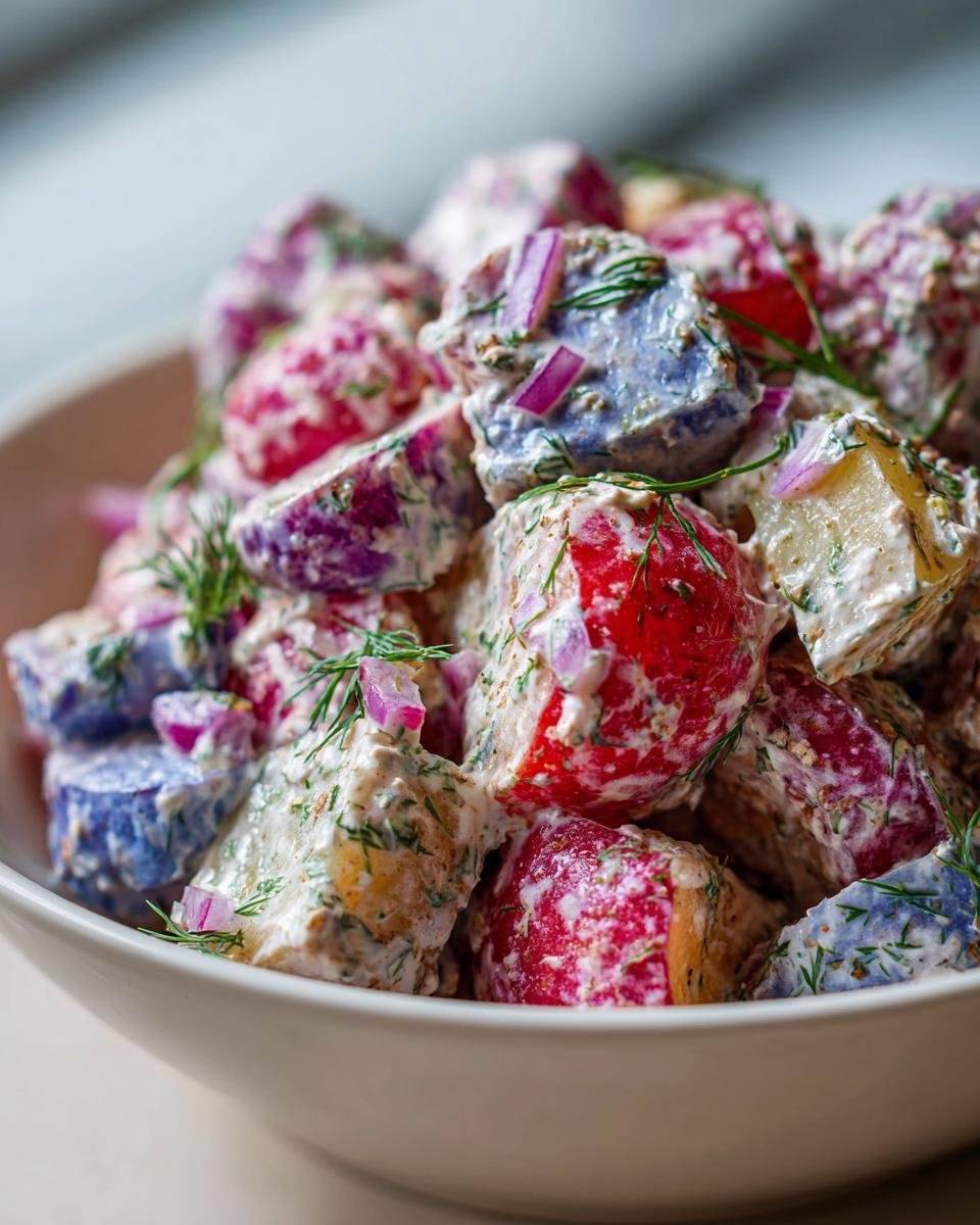 Red, White & Blue Potato Salad - detail 3