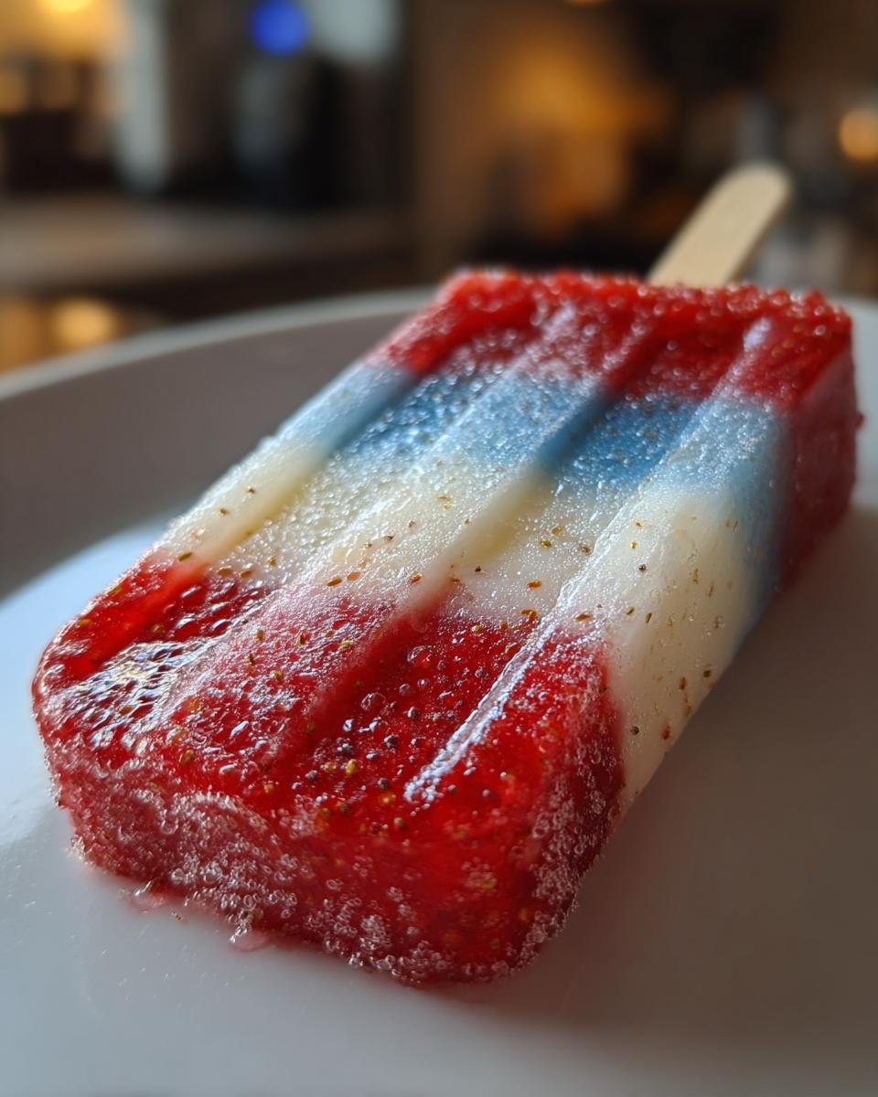Red, White & Blue Rocket Pop Popsicles - detail 1