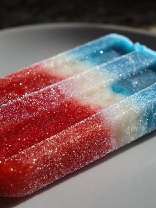 Red, White & Blue Rocket Pop Popsicles