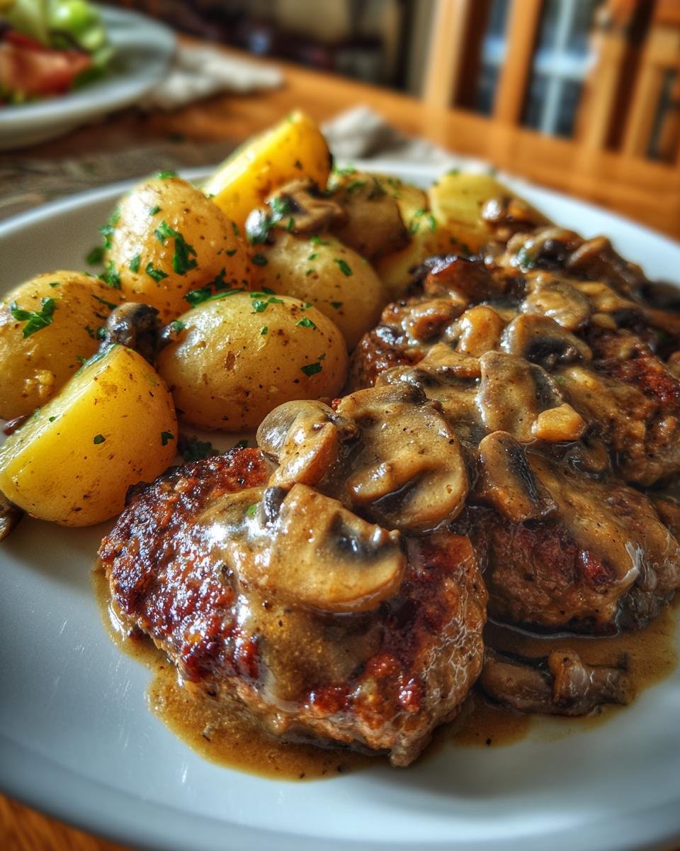 Salisbury Steak and Potato Skillet Recipe - detail 3