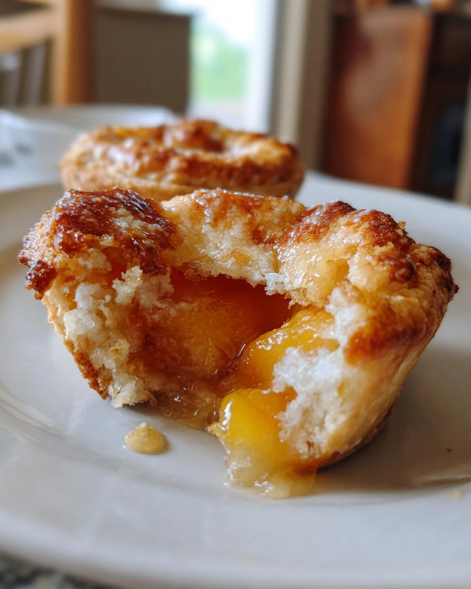Two Ingredient Mini Peach Pies - detail 1