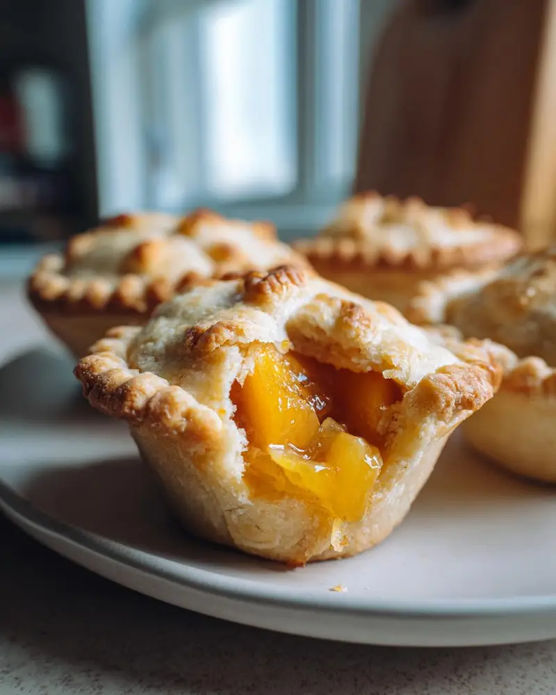 Two Ingredient Mini Peach Pies - detail 2