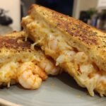 Ultimate Shrimp Grilled Cheese with Garlic Bread