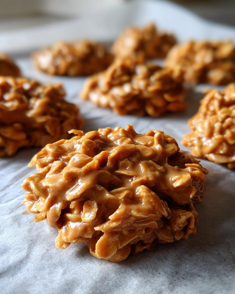 Vintage Peanut Butter No Bake Cookies - detail 2