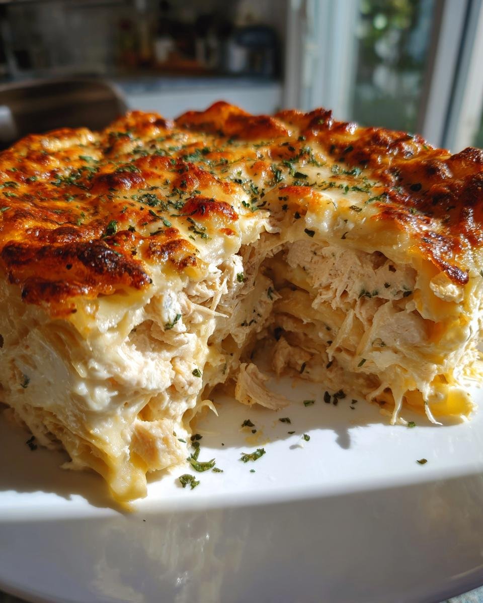 White Cheese Chicken Lasagna Recipe - detail 3