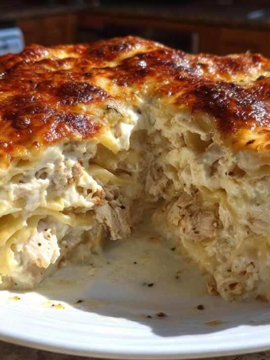 White Cheese Chicken Lasagna Recipe