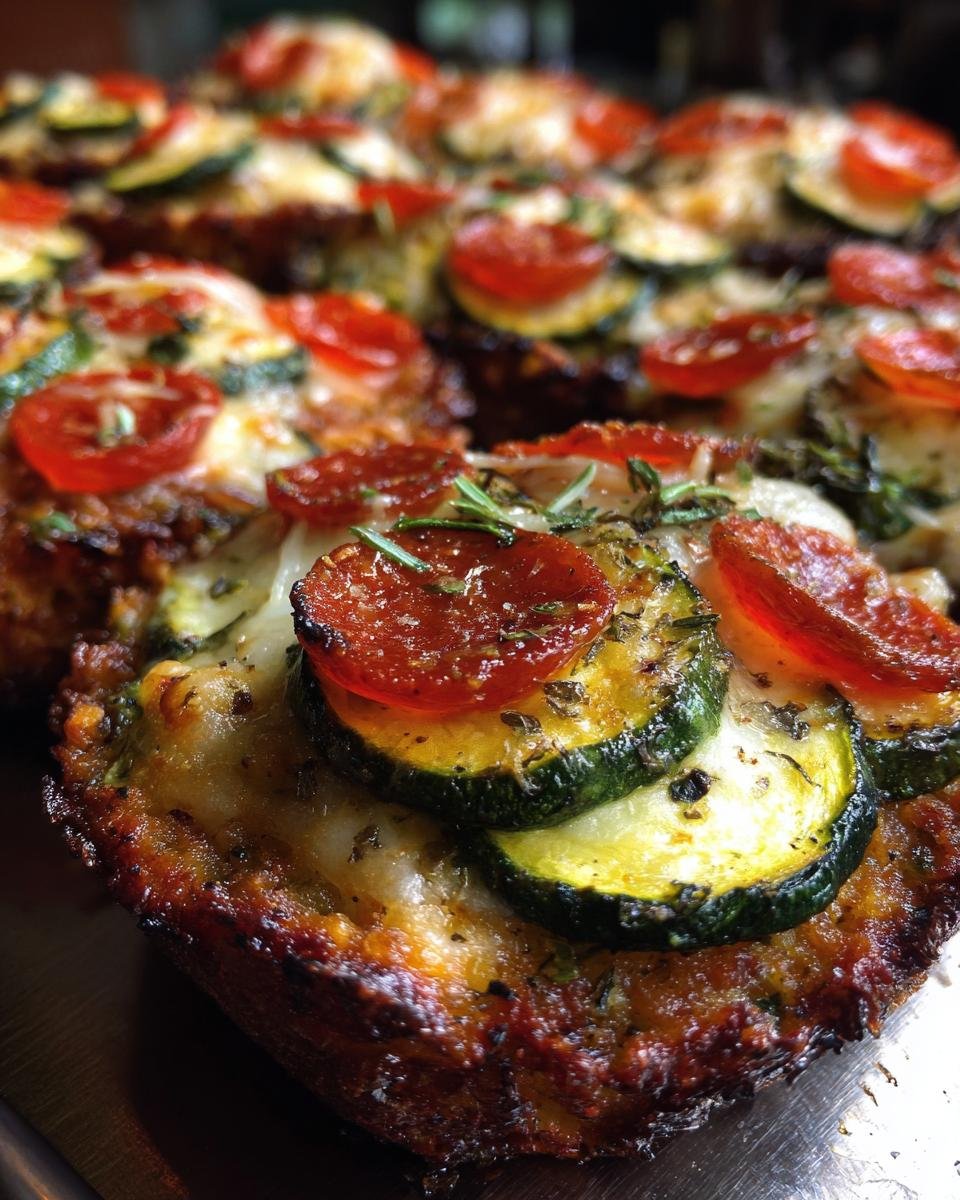Zucchini Pizza Bites - detail 2