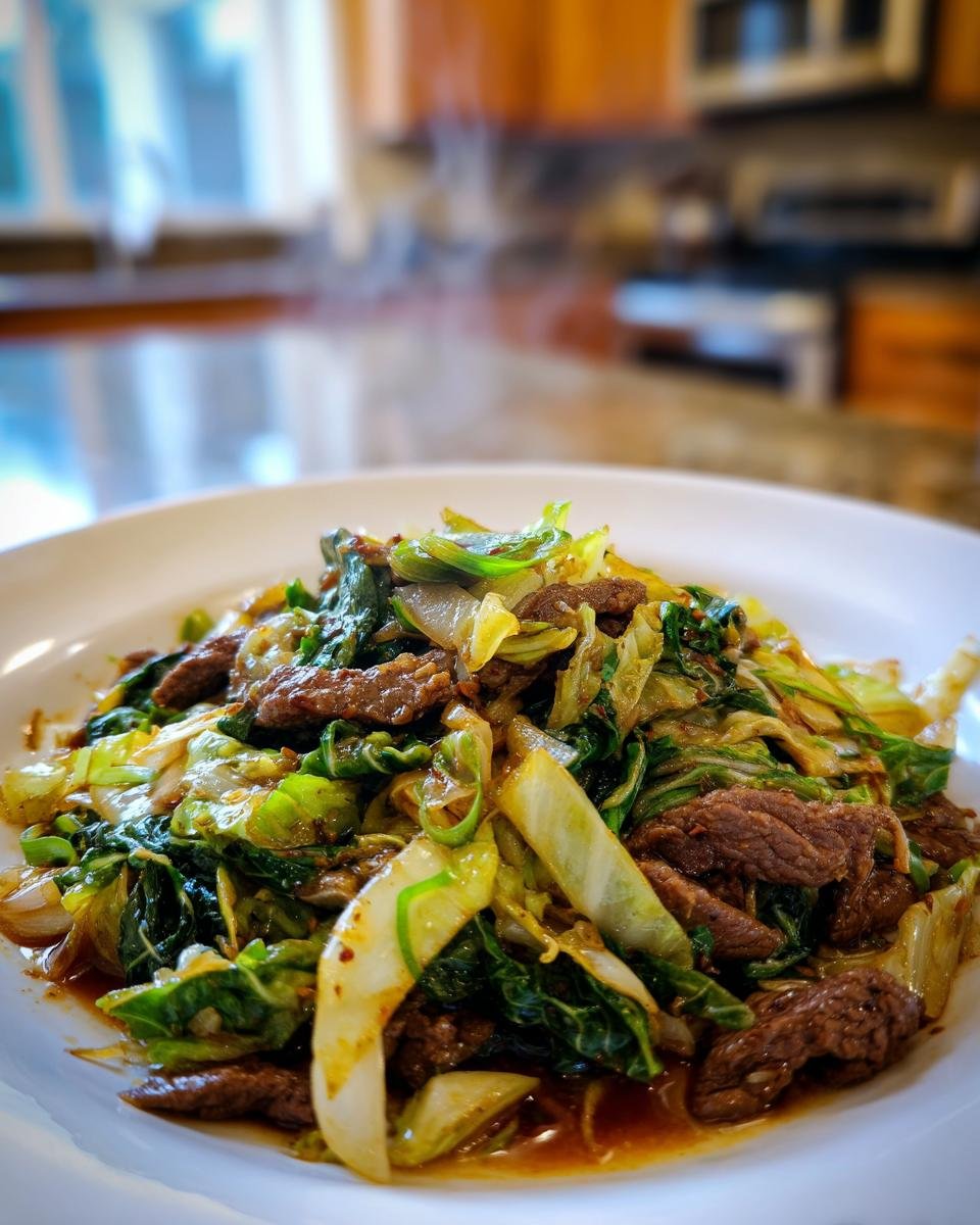 Beef and Cabbage Stir-Fry - detail 1
