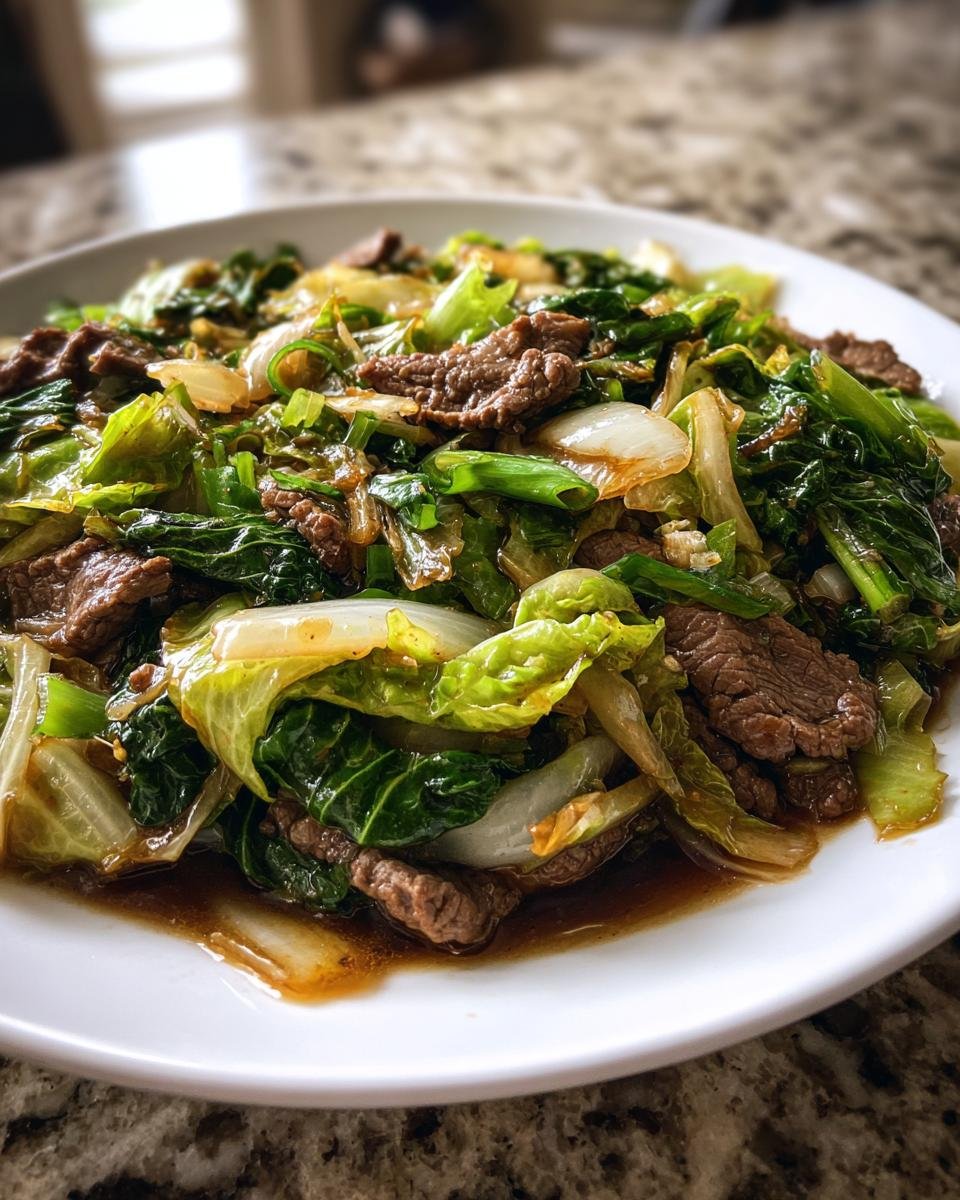 Beef and Cabbage Stir-Fry - detail 2