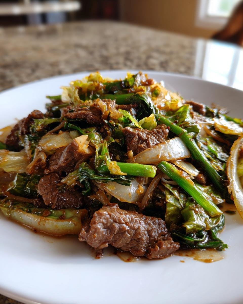 Beef and Cabbage Stir-Fry - detail 3